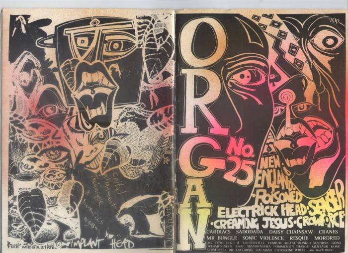 Organ, 90's style... lots of words going off and things.... 