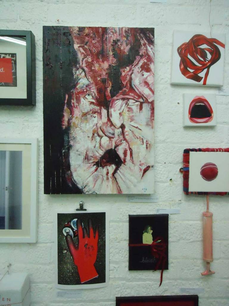 BEN FENTON at Cultivate as part of the red wall