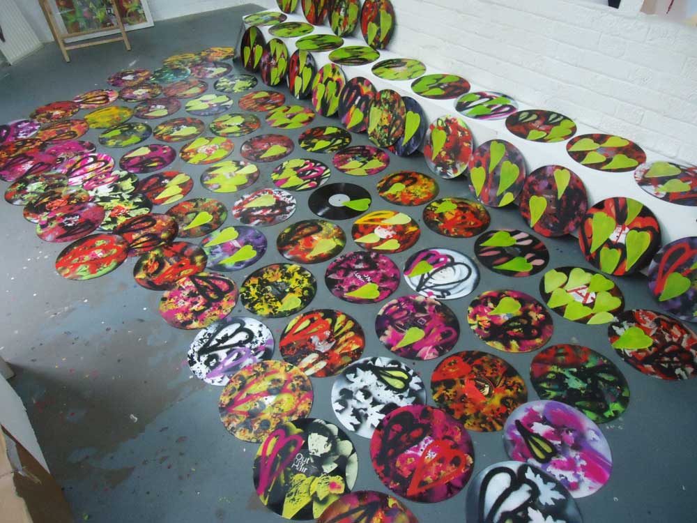 SW - 100 Pieced Vinyl piece (work in progress) 