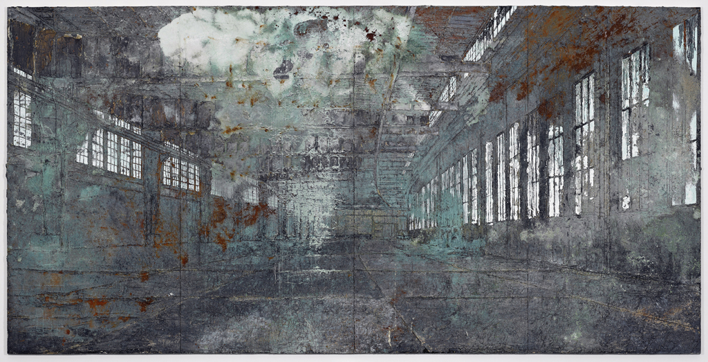 Anselm Kiefer Tempelhof 2010-11 Oil, acrylic, terracotta and salt on canvas 149 5/8 x 299 3/16 in
