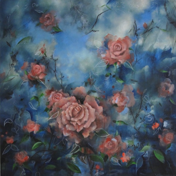  CHRISTOS TOLERA - 'I Become You', 2015 - oil on canvas  (75cm x 75cm)