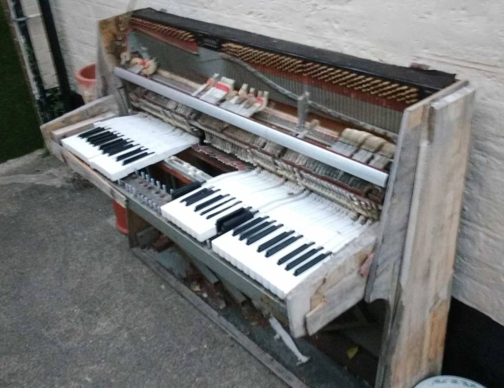 the piano in the pub, a First Thursday highlight
