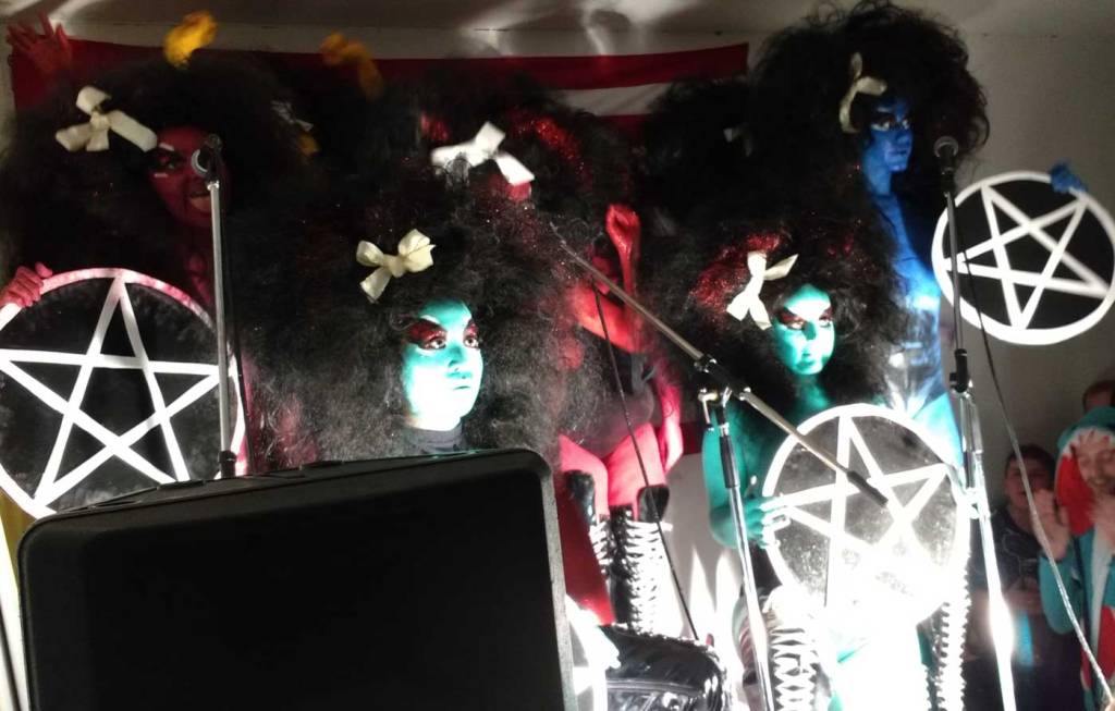 Kembra Pfahler at Emalin, Shoreditch, East London, Nov 15th 2016 (sw)