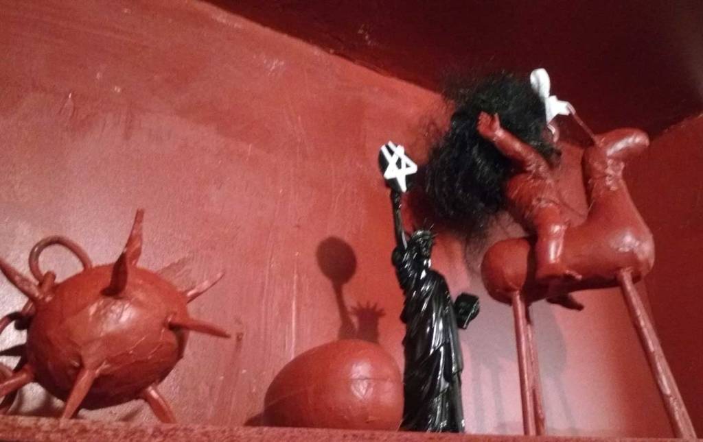 Kembra Pfahler at Emalin, Shoreditch, East London, Nov 15th 2016 (sw)