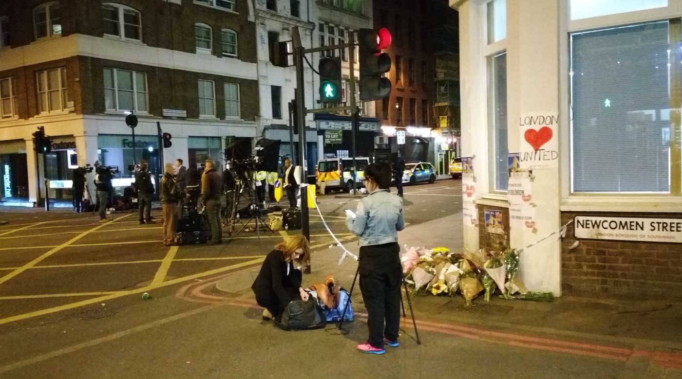 Borough High St, London, Sunday evening, June 4th 2017