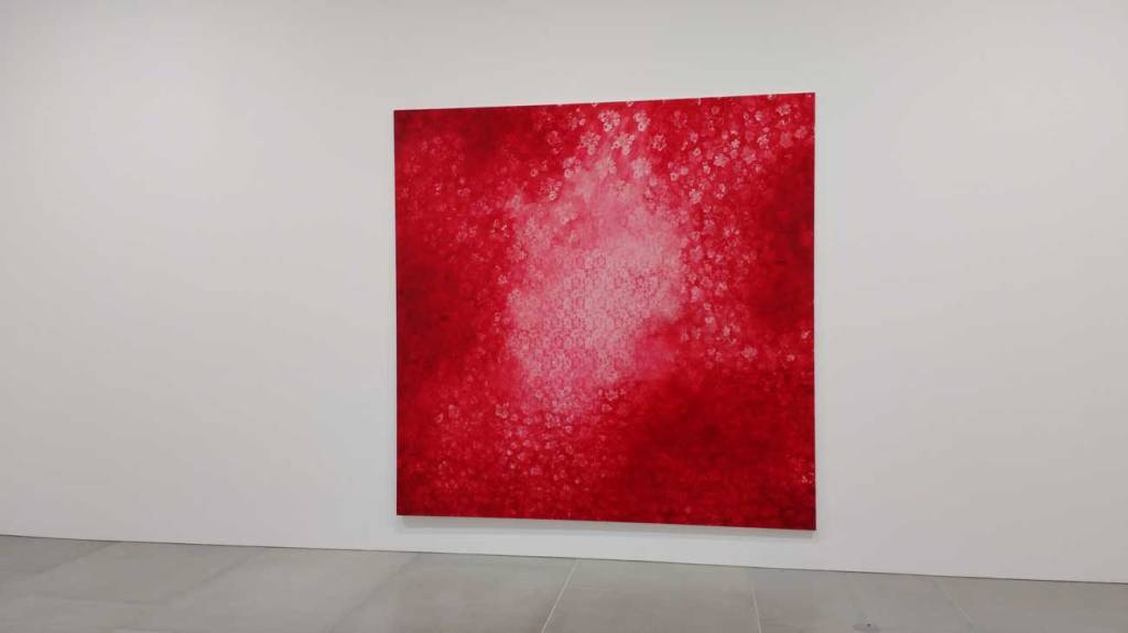 ORGAN THING: Rachel Howard’s Der Kuss at Blain Southern,  that glimpse of those reds in the second room that demand attention straight&nbsp;away…