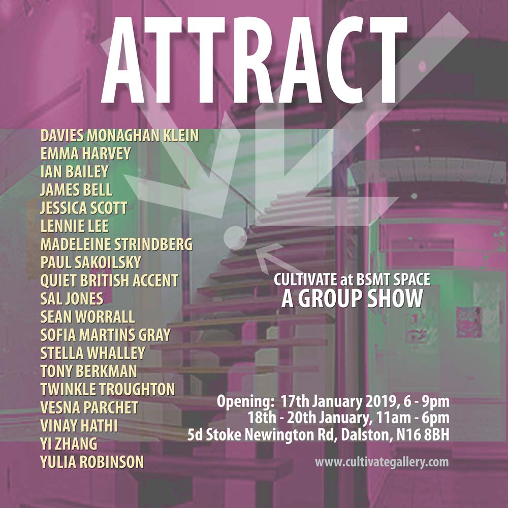 ORGAN PREVIEW: Attract, the first Cultivate show of the year, a maximalist art show, kicks of at BSMT Space this Thursday, group shows are good&nbsp;things…