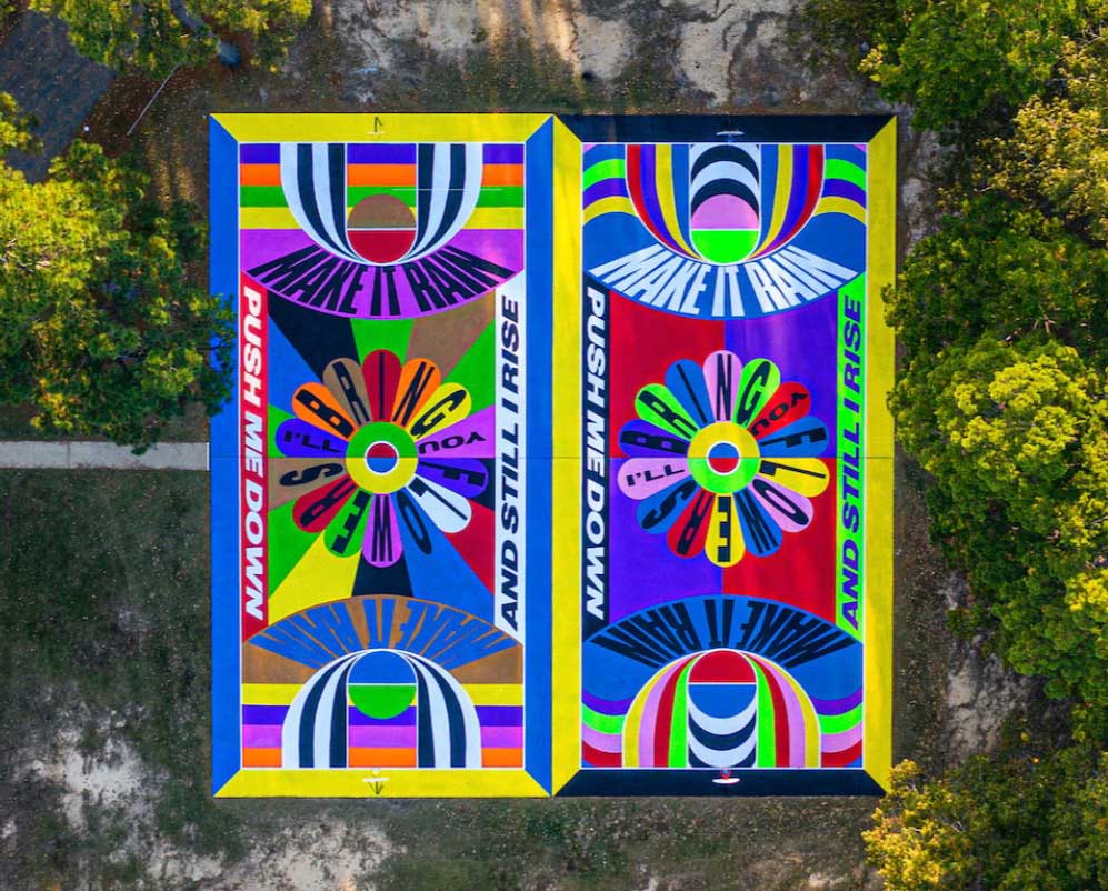 ORGAN THING: Lakwena, the London-based contemporary artist gave Martin Luther King Jr. Park’s basketball courts in Pine Bluff Arkansas a rather uplifting&nbsp;makeover…
