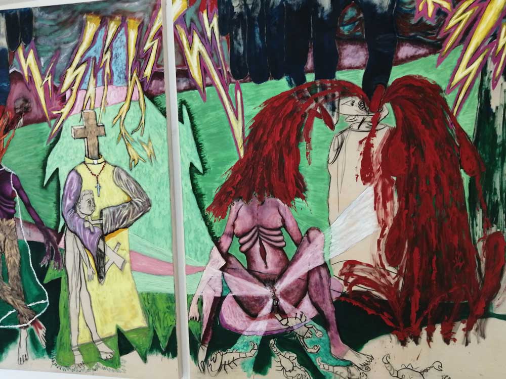 ORGAN THING: Sam Nicholson at Gallery 46, there’s a rather bold painter emerging&nbsp;here…