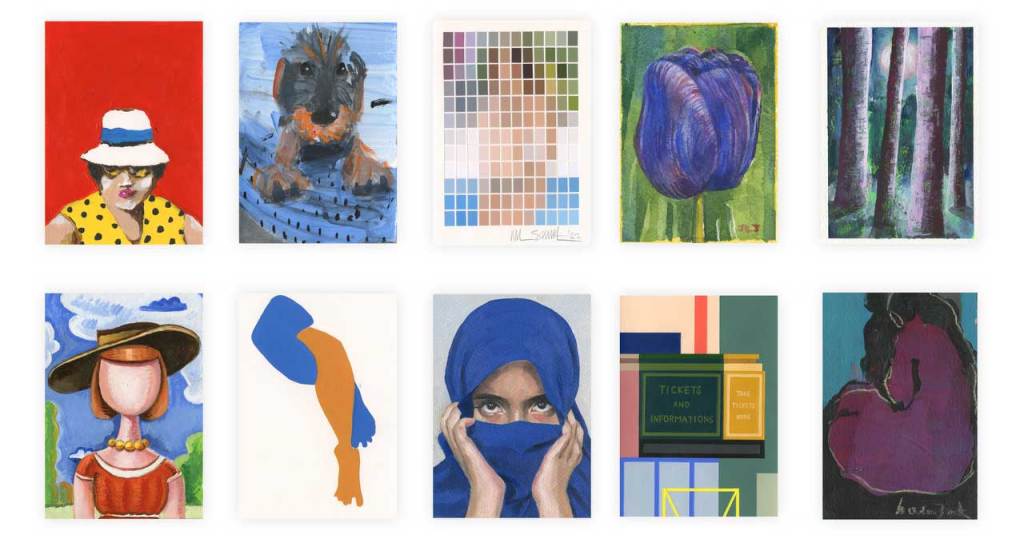ORGAN THING: Art on a Postcard (AOAP) returns with its highly anticipated just opened Winter Auction. Look at all them&nbsp;names…