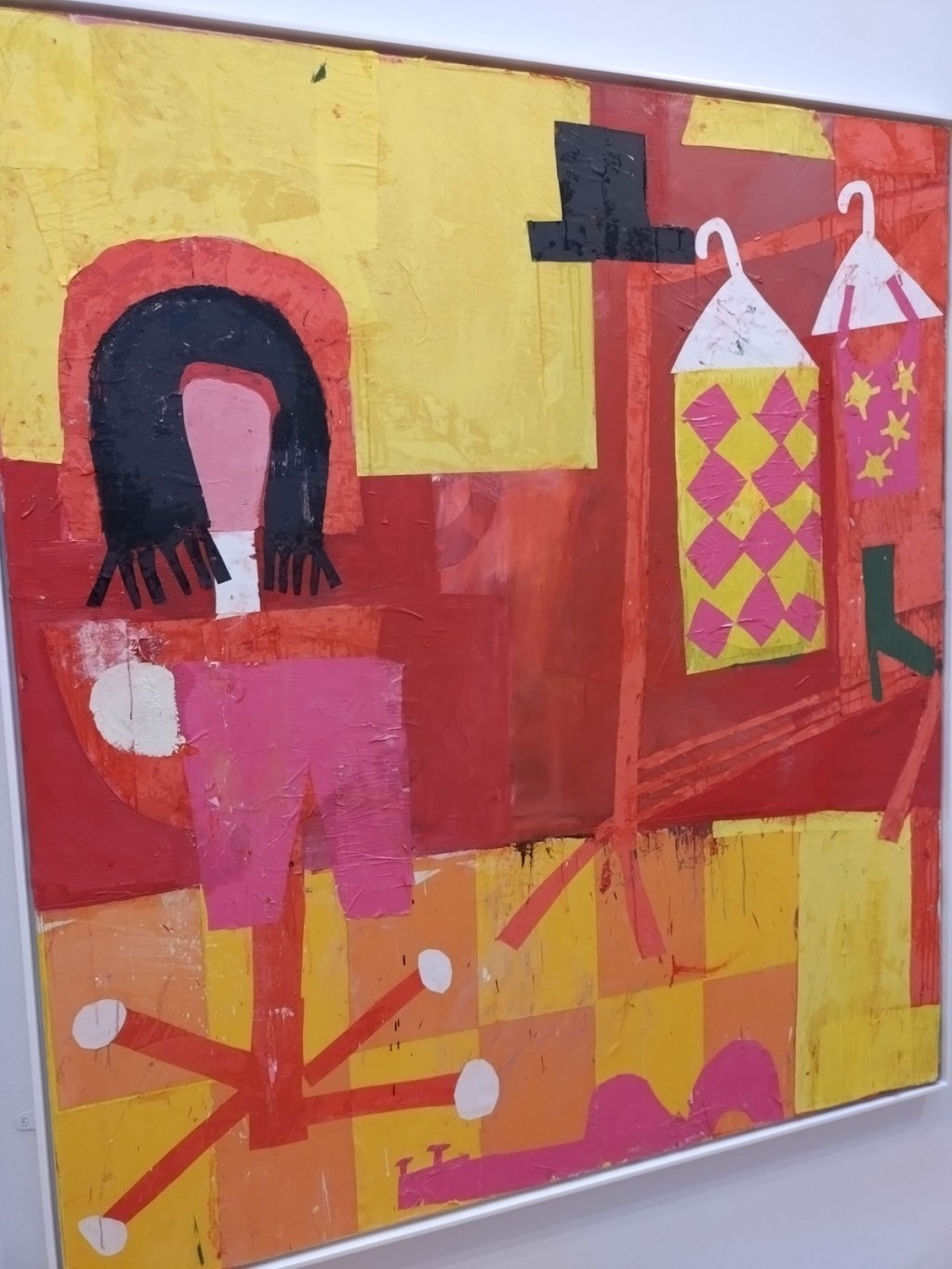 ORGAN THING: Florence Hutchings and her Dressing Room at The Redfern Gallery, Cork Street – not throwaway playful, if these pieces are playful then it is most definitely seriously playful, these are serious paintings…