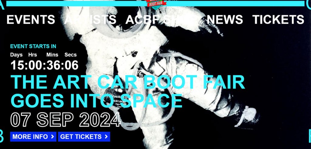 ORGAN THING: Fifteen days until The Art Car Boot Fair Goes Into Space, here’s a&nbsp;playlist…