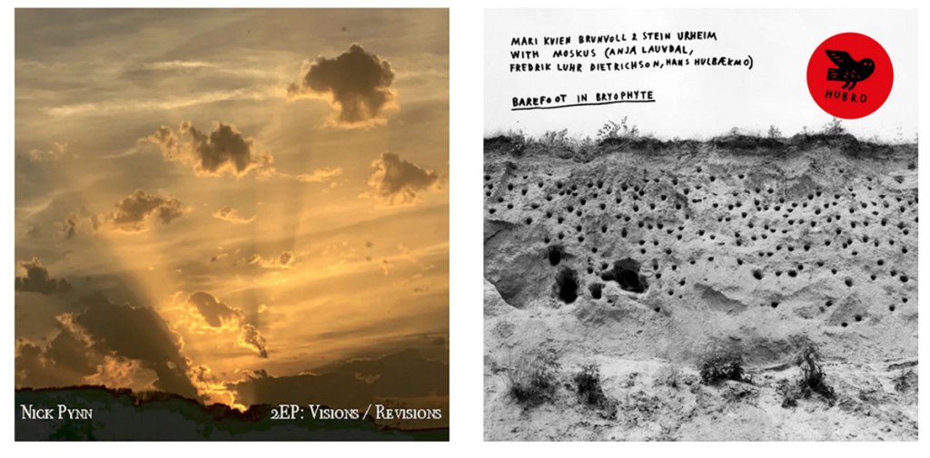 ORGAN: Two more albums explored and enjoyed in recent days, the beauty of Nick Pynn’s Visions/Revisions and Impressions, while Mari Kvien Brunvoll and Stein Urheim are with Moskus for Barefoot in Bryophyte…