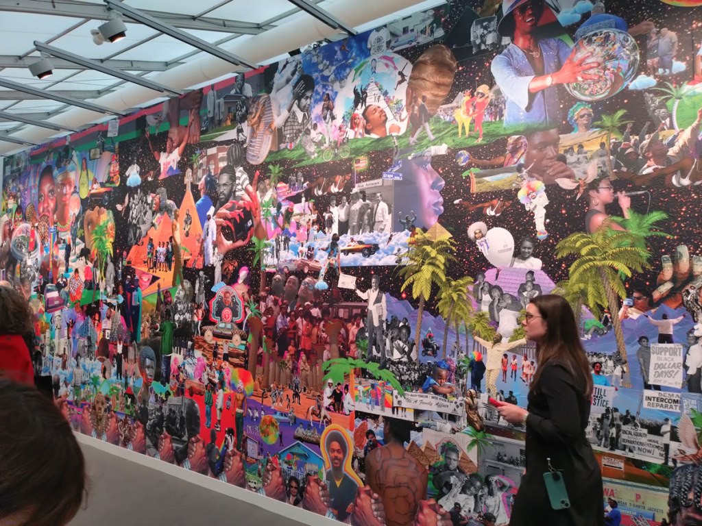 ORGAN: Frieze week – The Fair itself Part Three; Lauren Halsey brings a bit of attitude, a bit of a challenge, a bit of bite. Good to see a wall of Khadija Saye’s&nbsp;work…