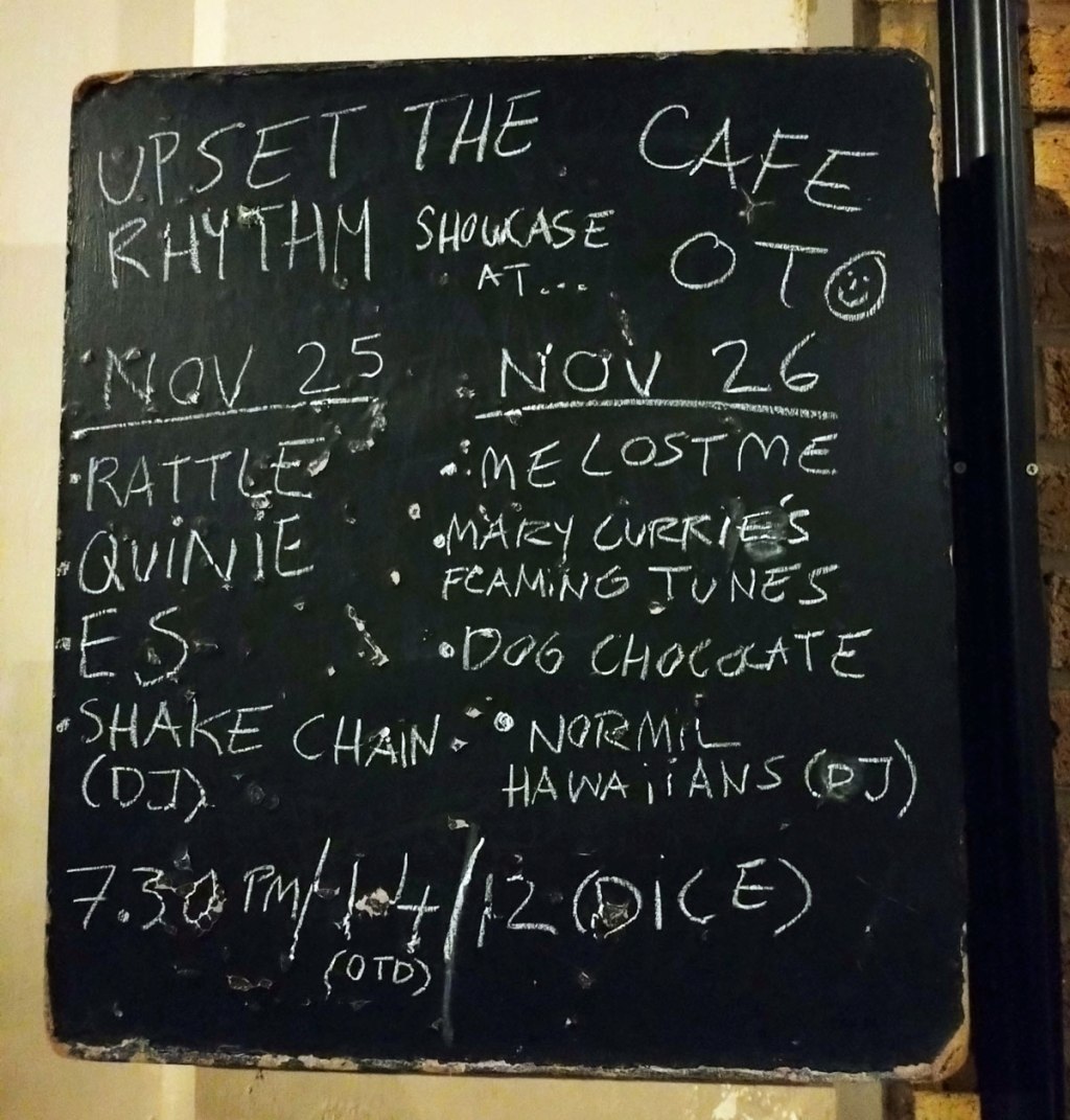 ORGAN THING: Breathtaking songs from Quinie, while Rattle are reaching back down a thousand generations to something primal. Day one of Upset The Rhythm’s birthday party at London’s Cafe&nbsp;Oto…