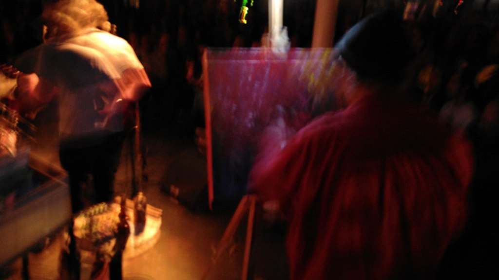 ORGAN THING: Painting live while EarthBall play in the dark of Cafe Oto, did it work? What have Stewart Lee, Robert Calvert, the owl and the pussycat and Hawkwind got to do with&nbsp;it?